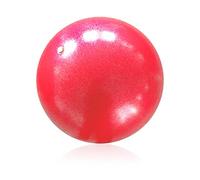 IUDWCG - 1 Pcs Palla da yoga 25cm palla da ginnastica piccola palla pilates morbida antiscivolo palla da ginnastica con pompa palla fitness piccolo yoga casa ufficio (rosso)