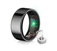 IUHFSIFS 6.0 Smart Ring & Include scomparto di ricarica 2025 Fitness Tracker per contapassi e settori n. 1 - 0 errori di misurazione, SpO2, Smarring per Android e iOS nero 8#