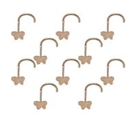 Iuhtrb 10 Fashion Butterfly Shape Body Piercing Gioielli Accessorio In Acciaio Inossidabile Sterilizzato Per Cartilagine Auricolare Naso Comodo Stallone Del Naso Farfalla