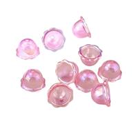 Iuhtrb 10pcs Più Colore Acrilico Fiore Perline Tappi Venti Colorati Campane Ciondolo Fascino Per Gioielli Creativi E Artigianato Componenti Orecchino, Misura unica, come descritto, come descritto