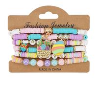 Iuhtrb 6 I Conigli Pasqua Uova Morbide Polimeri Argilla Braccialetti Braccialetti Con Colore Vibrante Per Bambini E Adulti Accessorio Per Feste Pasqua
