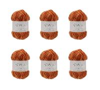 Iuhtrb 6 rotoli di filato morbido per uncinetto, 100 g/3,5 oz per rotolo di filato per coperte per bambini all'uncinetto per progetti di lavoro a maglia