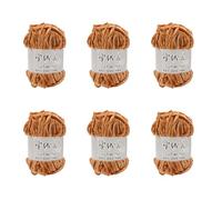 Iuhtrb 6 rotoli di filato morbido per uncinetto, 100 g/3,5 oz per rotolo di filato per coperte per bambini all'uncinetto per progetti di lavoro a maglia