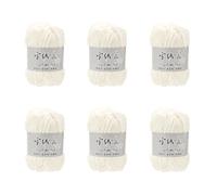 Iuhtrb 6 rotoli di filato morbido per uncinetto, 100 g/3,5 oz per rotolo di filato per coperte per bambini all'uncinetto per progetti di lavoro a maglia