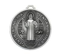 Iuhtrb Amuleti circolari accessorio per preghiera e ciondolo circolare in lega cristiani devozionale ornamento rotondo appeso ornamento simbolo sacro fascino, Misura unica, come descritto, come