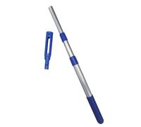 Iuhtrb Asta regolabile per la pulizia della piscina, 3 sezioni, aste telescopiche, accessori per retino e rastrelli, asta antiscivolo per piscina