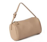 Iuhtrb Borsa a tracolla rotonda creativa in pelle PU progettata per comodità e leggerezza per il trasporto quotidiano casual, Albicocca, One Size