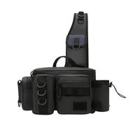 Iuhtrb Borsa per attrezzatura da pesca Borsa da pesca Borsa da pesca multitasche con tracolla Borsa da pesca impermeabile Marsupio da pesca, Multicolore, S
