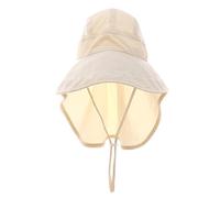 Iuhtrb Cappello per bambini a tesa larga che protegge dal sole, leggero, ad asciugatura rapida, con patta rimovibile per il collo, per ragazzi e ragazze, cappello da sole regolabile a tesa larga per