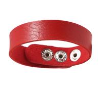 Iuhtrb Chiusura scorrevole regolabile in morbida pelle PU adatta 14 22 centimetri circonferenza del polso elegante minimalista gioielli ferro chiusura in pelle, Misura unica, come descritto