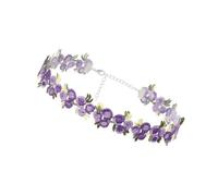 Iuhtrb Collana girocollo multiuso in pizzo con delicati disegni floreali accessori per gioielli alla moda femminile elegante ciondolo collana fiore da donna, Misura unica, come descritto, come