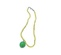 Iuhtrb Collana multistrato di perle di vetro con design di frutti d'estate gioielli alla moda per ragazze stratificazione collana di perline di vetro da indossare tutti i giorni, Misura unica, come
