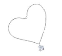 Iuhtrb Collana unica con conchiglie e stelle marine che cattura l'occhio con motivi marini dettagliati per gli appassionati di moda