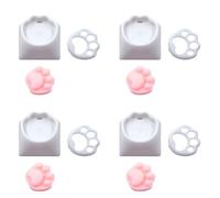 Iuhtrb Ergonomico CatPaw Keycaps ABS Silicone Miscela Ridotto Rumore Fatica Facile Digitazione Per Programmatori E Giocatori Soft Touch Silicone Keycaps