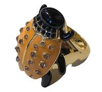 Iuhtrb Fatti a mano che gocciola olio animale farfalla anelli gioielli alla moda per abiti da sera accessori da festa donna dichiarazione di moda, Misura unica, come descritto, come descritto