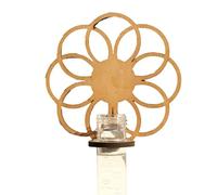 Iuhtrb Fiore di Cristallo Mensola di Cristallo Olio Essenziale Display Organizzatori Legno Angolo Mensole Da Parete Mensola Fluttuante Per Camere Da Letto U