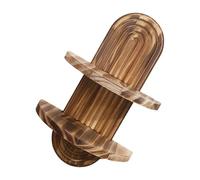 Iuhtrb Mensola decorativa ad arco sospeso Design del Medio secolo Vintage in Legno Floating Rack Espositore Piante Supporto per Bagno Camera da Letto Inaugurazione Della Casa Mensola Dec