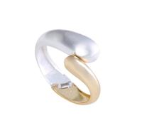 Iuhtrb Moderni braccialetti punk in metallo geometrici braccio largo gioielli lega texture regalo per donne e ragazze donne, Misura unica, come descritto
