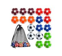Iuhtrb Palline da calcio di ricambio per gioco da tavolo, 18 pezzi, 32 mm, per gioco da tavolo ufficiale, parte di macchine da calcio, piccole palline da calcio