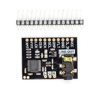 Iuhtrb PCM5102A Convertitori analogici digitali Modulo vocale Scheda Audio Stereo Scheda Audio 3.5mm Stereo 32bit/384kHz Modulo audio digitale Microcontroller Compatibile