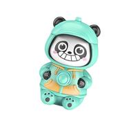 Iuhtrb Portachiavi a forma di panda trasformante con azione che cambia il viso, fascino unico per gli appassionati che cambiano il viso giocattolo, Verde, Cartoon