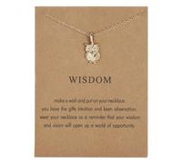 Iuhtrb Robusta collana con ciondolo a tema Aniaml include un biglietto squisito, una collana di perle da donna moderna alla moda premurosa, Misura unica, come descritto, come descritto