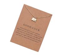 Iuhtrb Robusta collana con ciondolo a tema Aniaml include un biglietto squisito, una collana di perle da donna moderna alla moda premurosa, Misura unica, come descritto, come descritto