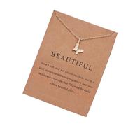 Iuhtrb Robusta collana con ciondolo a tema Aniaml include un biglietto squisito, una collana di perle da donna moderna alla moda premurosa, Misura unica, come descritto, come descritto