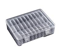 Iuhtrb Scatola portaoggetti trasparente multiuso robusta da scrivania con 30 sezioni accessorio per l'organizzazione domestica Uso domestico Contenitore di ordinamento gioielli, Misura unica, come