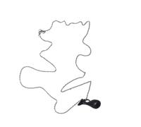 Iuhtrb Semplice collana con ciondolo a forma di bottiglia in lega, collana alla moda con ciondolo delicato per un look distintivo, catena lunga, Misura unica, come descritto, come descritto