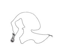 Iuhtrb Semplice collana con ciondolo a forma di bottiglia in lega, collana alla moda con ciondolo delicato per un look distintivo, catena lunga, Misura unica, come descritto, come descritto