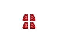 IUIOXCH Adesivi for pulsanti di commutazione for porte interne auto in fibra di carbonio compatibili con Tesla Model Y 2019-2015 Juniper Model 3 Highland 2024 Accessori(B red model y)