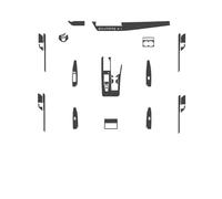 IUIOXCH Adesivo for interni in carbonio, adesivo for finestrino di sollevamento automatico, pellicola protettiva for portiera interna, compatibile con Toyota Camry XV80 2024-PresentCar(Black)