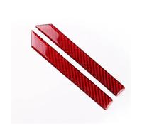 IUIOXCH Car A-pillar Decorative Strip Real Soft Carbon Fiber Sticker Compatible for Toyota RAV4 XA50 2019 2020 2021 2022 2023 2024 2025 LHD RHD(Red Carbon)