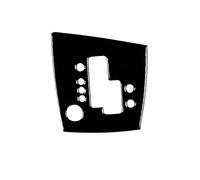 IUIOXCH Pannello alzacristalli con prese d'aria in acciaio nero pianoforte, adatto for accessori interni auto, compatibile con Alfa Romeo 159 2004-2011(Type9)