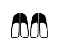 IUIOXCH Pannello alzacristalli con prese d'aria in acciaio nero pianoforte, adatto for accessori interni auto, compatibile con Alfa Romeo 159 2004-2011(Type 18)