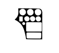 IUIOXCH Pannello alzacristalli con prese d'aria in acciaio nero pianoforte, adatto for accessori interni auto, compatibile con Alfa Romeo 159 2004-2011(Type4)