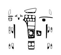 IUIOXCH Pannello alzacristalli con prese d'aria in acciaio nero pianoforte, adatto for accessori interni auto, compatibile con Alfa Romeo 159 2004-2011(Type24)