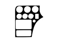 IUIOXCH Pannello alzacristalli con prese d'aria in acciaio nero pianoforte, adatto for accessori interni auto, compatibile con Alfa Romeo 159 2004-2011(Type5)