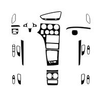IUIOXCH Pannello alzacristalli con prese d'aria in acciaio nero pianoforte, adatto for accessori interni auto, compatibile con Alfa Romeo 159 2004-2011(Full Set LHD)