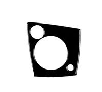 IUIOXCH Pannello alzacristalli con prese d'aria in acciaio nero pianoforte, adatto for accessori interni auto, compatibile con Alfa Romeo 159 2004-2011(Type8)