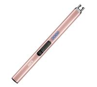 IUIRE Accendino elettrico per candele con torcia USB C ricaricabile ad arco accendini per candele antivento al plasma per campeggio barbecue stufa emergenza domestica con interruttore di sicurezza