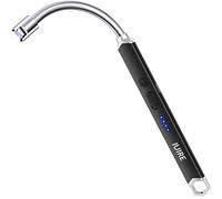 IUIRE Accendino elettrico ricaricabile ad arco con collo flessibile (nero)