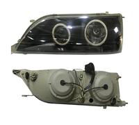 IUKMR Per Toyota Per Cresta Per JZX100 1997 1998 1999 2000 Fari Anteriori A LED Per Auto Con Lente, Coppia, Neri E Bianchi Fari Anteriori Auto(A)