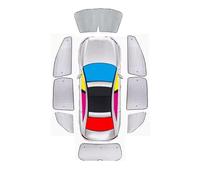 IUKMRT Auto Parabrezza Parasole per Hyundai per Santa Fe TM MX5 2019-2025 Auto Parabrezza Parasole Parti di Isolamento Termico Parasole Accessori(Car Full Set)