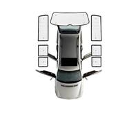 IUKMRT Auto Parabrezza Parasole per Transporter per Caravelle per per Multivan per Doubleback T5 LWB 03-15 Anti-UV Visiera Cieca Copertura Camper Parti(Rear sunshades LWB)