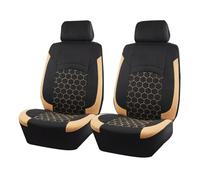 IUKMRT Coprisedili Per Auto Coprisedili Universali Adatti Alla Maggior Parte Dei Camion Suv Auto Set Coprisedili Auto(Beige 2 Seat)