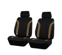 IUKMRT Coprisedili Per Auto Universali Traspiranti Air Per Maggior Parte Degli Accessori Per SUV Auto Interni Set Coprisedili Auto(Beige 2 front seat)