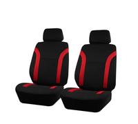 IUKMRT Coprisedili Per Auto Universali Traspiranti Air Per Maggior Parte Degli Accessori Per SUV Auto Interni Set Coprisedili Auto(Red 2 front seat)