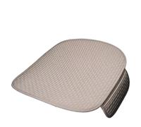 IUKMRT Coprisedili Universali Copri Sedile Auto Coprisedile Per Auto Cotone Lino Antisudore Set Completo Cani Traspirante Accessori Interni 4 Stagioni(Beige Seat Pad 1)